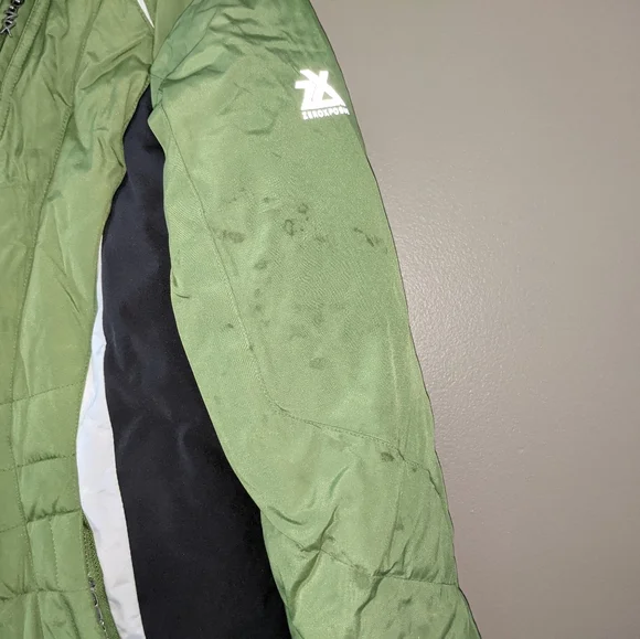 ZeroXposur green ski jacket w/removable hood - Picture 6 of 12